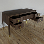 Письменный стол с 4-мя ящиками Elsa Dreams Walnut варинант исполнения - 2 | Loft Concept в Новосибирске