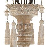 Люстра с состаренными резными элементами Big Graceful Profile варинант исполнения - 3 | Loft Concept в Новосибирске