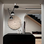 Панно на стену из шерсти мериноса Белый Круг  варинант исполнения - 2 | Loft Concept в Новосибирске