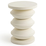 Фигурный приставной столик кремового цвета  AMORPHOUS варинант исполнения - 1 | Loft Concept в Новосибирске