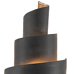 Бра в форме спирали черное с золотой внутренней отделкой Warm Glow варинант исполнения - 1 | Loft Concept в Новосибирске