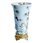 Ваза из фарфора с бронзовыми элементами Tropical Garden варинант исполнения - 2 | Loft Concept в Новосибирске