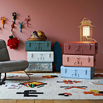 Металлический сундук Metal Chest White варинант исполнения - 5 | Loft Concept в Новосибирске