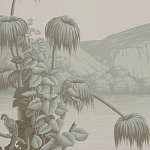 Обои ручная роспись Le Brésil Crystal Grey варинант исполнения - 3 | Loft Concept в Новосибирске