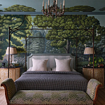 Обои ручная роспись Malmaison Special Colourway on Auguste scenic paper варинант исполнения - 1 | Loft Concept в Новосибирске