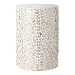 Столик с инкрустацией с перламутровым узором Jean Cream варинант исполнения - 1 | Loft Concept в Новосибирске