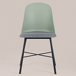 Стул из прочного пластика на металлическом основании Anora Green  варинант исполнения - 2 | Loft Concept в Новосибирске