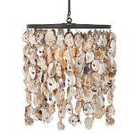 Люстра овальная с подвесками из устричных раковин Sea Ravens варинант исполнения - 2 | Loft Concept в Новосибирске