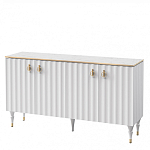 Консоль четырёхдверная с белым рельефным фасадом Expanses of Beauty варинант исполнения - 1 | Loft Concept в Новосибирске