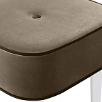 Квадратный мягкий пуф на белых ножках Winton Pouf Square варинант исполнения - 4 | Loft Concept в Новосибирске