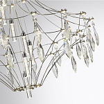 Люстра подвесная из металла с прозрачными подвесками из хрусталя Quasar 93 варинант исполнения - 10 | Loft Concept в Новосибирске