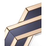 Зеркало восьмиугольное в черно-золотистой раме Pairing варинант исполнения - 2 | Loft Concept в Новосибирске