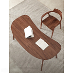 Стол рабочий округлой формы с ящиком  Working Moonnut Table варинант исполнения - 4 | Loft Concept в Новосибирске