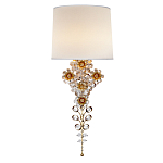 Бра с цветочным основанием и тканевым абажуром Tugella Flower Lamp варинант исполнения - 1 | Loft Concept в Новосибирске