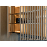 Кухонный гарнитур из камня и дерева с раздвижными дверцами TIVALÌ 2.0 Dada Engenereed Kitchen варинант исполнения - 6 | Loft Concept в Новосибирске