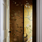 Обои ручная роспись Badminton Deep Rich Gold gilded paper варинант исполнения - 3 | Loft Concept в Новосибирске