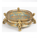 Чаша с орнаментом на ножках в виде бронзовых ангелов Eden Garden варинант исполнения - 3 | Loft Concept в Новосибирске