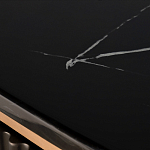 Комод черный округлой формы с рельефным фасадом Black Cut варинант исполнения - 6 | Loft Concept в Новосибирске