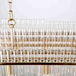 Люстра подвесная овальная со стеклянными трубками Nembus варинант исполнения - 4 | Loft Concept в Новосибирске