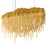 Люстра подвесная с металлическими цепочками и изогнутыми металлическими дугами 72 см Atlantis Chain варинант исполнения - 18 | Loft Concept в Новосибирске