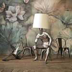 Лампа MALE MANNEQUIN LAMP с абажуром варинант исполнения - 2 | Loft Concept в Новосибирске