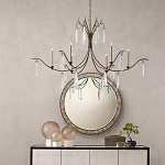 Люстра с прозрачными каплевидными подвесками Elegant Thin Chandelier варинант исполнения - 2 | Loft Concept в Новосибирске