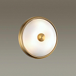 Бра круглое с матовым стеклянным плафоном и металлической окантовкой Soft Halo варинант исполнения - 4 | Loft Concept в Новосибирске