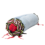 Подушка из джинсовой одежды и вязания Heart&Brain 2 варинант исполнения - 2 | Loft Concept в Новосибирске