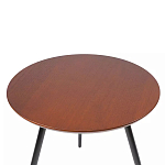 Кофейный столик с круглой столешницей на 3-х черных ножках Laconic Stylish Design варинант исполнения - 1 | Loft Concept в Новосибирске