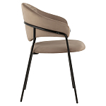 Коричневый стул с обивкой из искусственной замши Alexis варинант исполнения - 3 | Loft Concept в Новосибирске