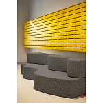 Дизайнерский модульный диван волнистой формы с цветным принтом Poltronova Superonda Sofa варинант исполнения - 17 | Loft Concept в Новосибирске