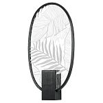 Бра с гравировкой на акриловом плафоне Gravyura Black варинант исполнения - 1 | Loft Concept в Новосибирске