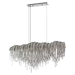 Люстра подвесная с металлическими дугами и длинными цепочками 115 см Atlantis Chain варинант исполнения - 9 | Loft Concept в Новосибирске