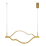 Подвесной светильник волнообразный изогнутый цвета латунь 3000К Spiral Lighting варинант исполнения - 2 | Loft Concept в Новосибирске
