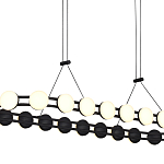 Люстра овальная с круглыми светодиодными источниками света Maxine Light варинант исполнения - 11 | Loft Concept в Новосибирске