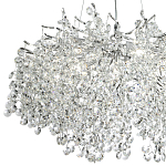 Люстра с хрустальными подвесками на металлических ветках Fairytree Light Silver Chandelier 14 варинант исполнения - 3 | Loft Concept в Новосибирске