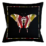 Подушка декоративная бабочка цветной узор Ikat Pattern варинант исполнения - 1 | Loft Concept в Новосибирске