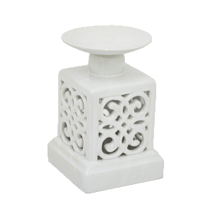 Подсвечник White Branching Pattern Small