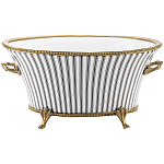 Кашпо Black white stripe варинант исполнения - 1 | Loft Concept в Новосибирске