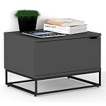 Тумба прикроватная цвета графит с ящиками Strict Lines варинант исполнения - 2 | Loft Concept в Новосибирске