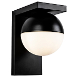 Бра с плафоном в виде шара Ponzio Flos Black Sphere Wall Lamp варинант исполнения - 1 | Loft Concept в Новосибирске