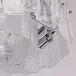 Люстра круглая с подвесными прямоугольными пластинами из стекла Glacier Panels варинант исполнения - 8 | Loft Concept в Новосибирске