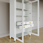 Дизайнерский шкаф витрина Elsa Dreams White с 4-мя ящиками варинант исполнения - 7 | Loft Concept в Новосибирске