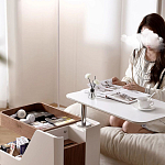 Журнальный столик передвижной с подъемной столешницей Table Trolley варинант исполнения - 3 | Loft Concept в Новосибирске