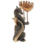 Подсвечник в виде дракона Dragon candlestick Gold Green варинант исполнения - 1 | Loft Concept в Новосибирске