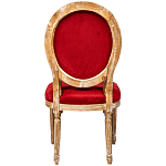 Стул из натурального бука красное с цветным принтом Impressionism in Color варинант исполнения - 2 | Loft Concept в Новосибирске