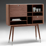 Дизайнерский комод-буфет на высоких ножках с выдвижными ящиками и открытыми полками Joshar варинант исполнения - 1 | Loft Concept в Новосибирске