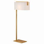 Торшер с прямоугольным абажуром на золотом металлическом каркасе Rectangular Plane  варинант исполнения - 1 | Loft Concept в Новосибирске