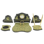 Настольный письменный набор из змеевика из 7-ми элементов Successful Leader варинант исполнения - 1 | Loft Concept в Новосибирске