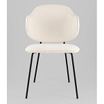 Стул Bellamy букле молочный варинант исполнения - 4 | Loft Concept в Новосибирске